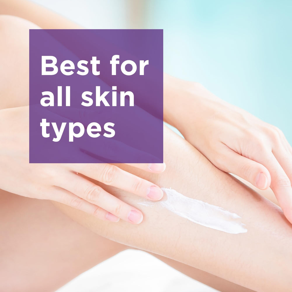 Andalou Naturals Lavender Thyme lotion texture close-up shows creamy, hydrating formula.