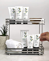 Andalou Naturals Men aloe vera gel splash showing soothing hydration.