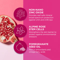 Andalou Naturals Pomegranate Seed Oil shows moisturizing, soothing skin benefits.