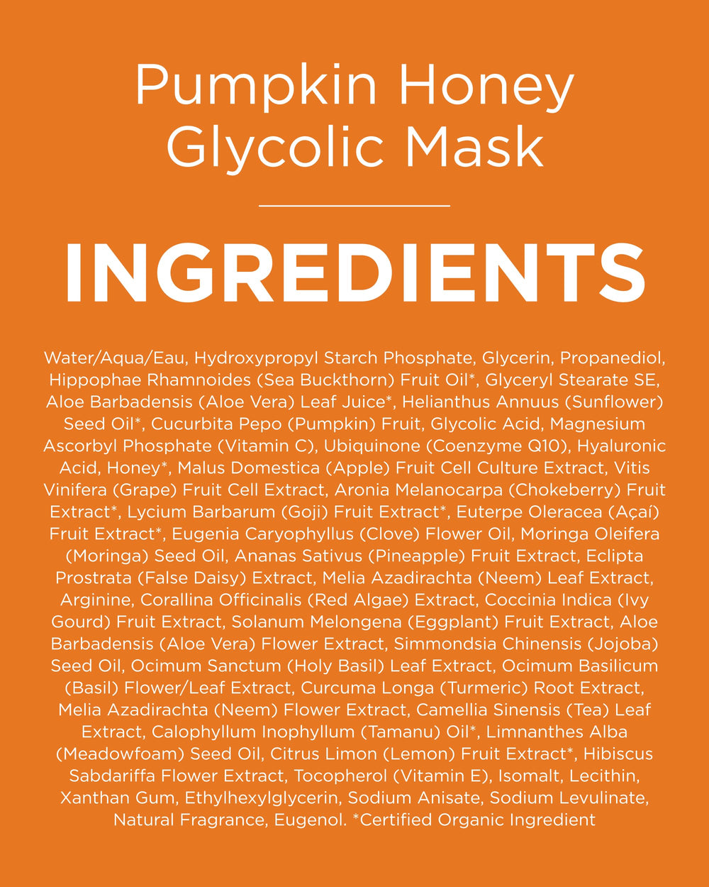 Andalou Naturals Pumpkin Honey Glycolic Mask jar and pumpkin highlight for glow.