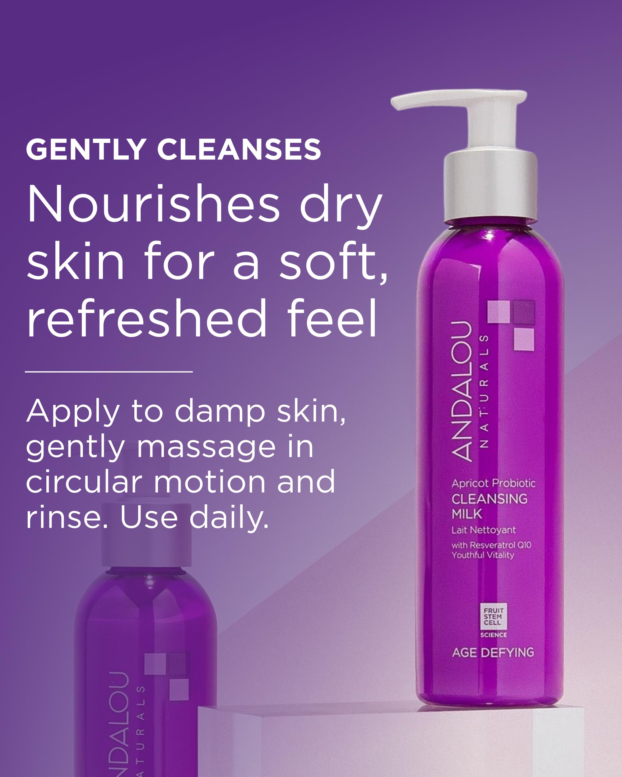 Andalou Naturals Resveratrol CoQ10 illustration signals antioxidant support for refreshed-looking skin
