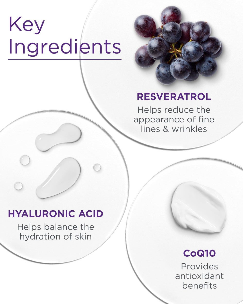 Andalou Naturals resveratrol CoQ10 ingredient spotlight underscores antioxidant support.