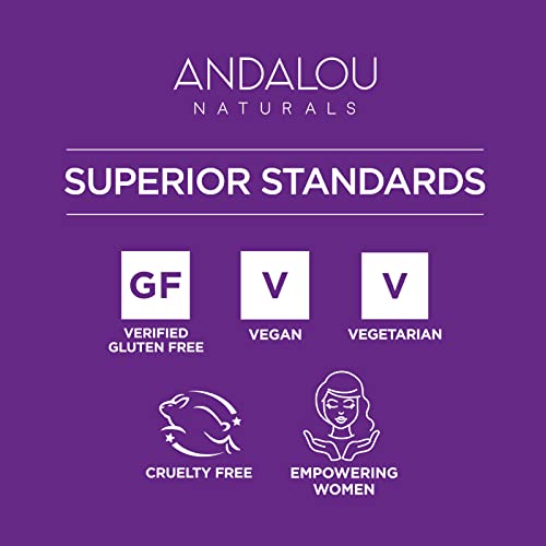 Andalou Naturals skin care routine morning layout featuring the cream.