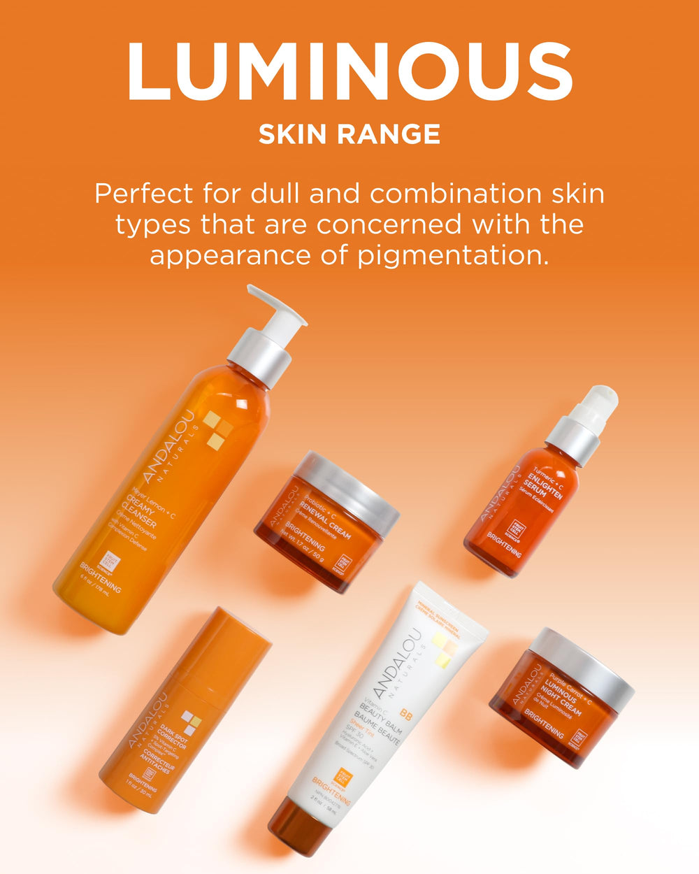 Andalou Naturals applying serum on clean skin for an even-toned glow.