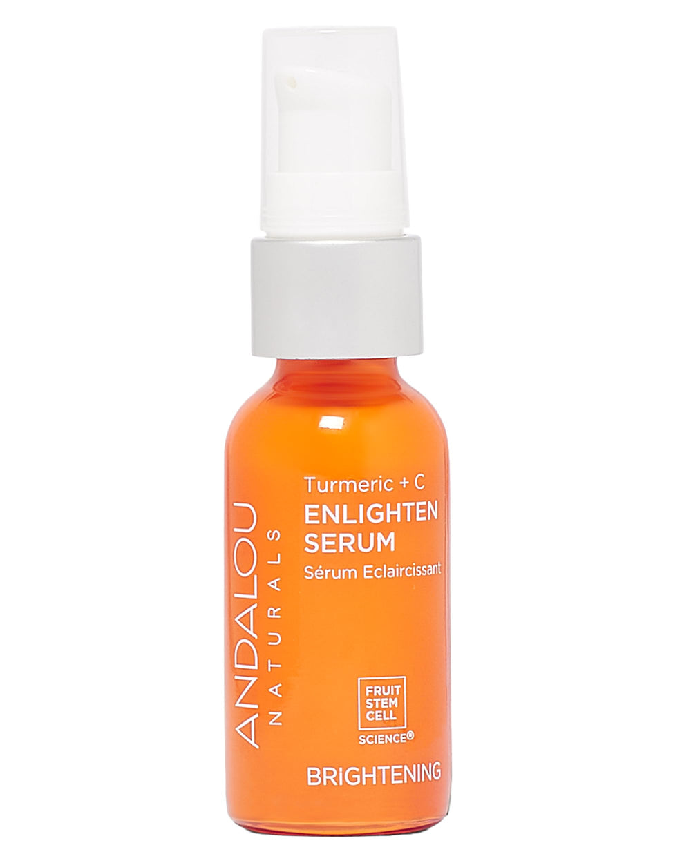 Andalou Naturals Turmeric + C Enlighten Serum bottle ready for brighter-looking skin.