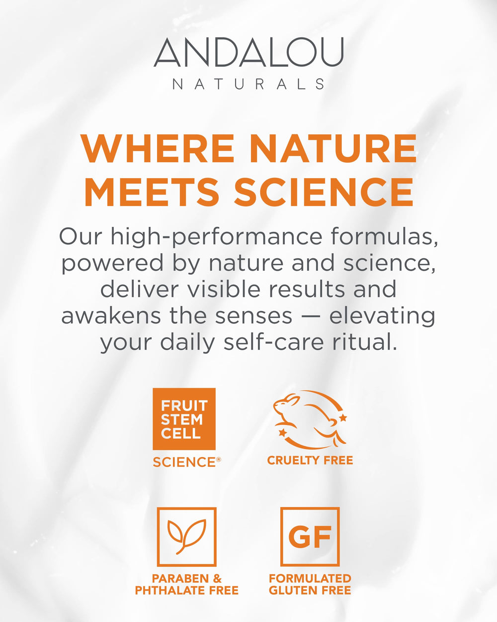 Andalou Naturals soft glow on skin after use suggesting radiant results.