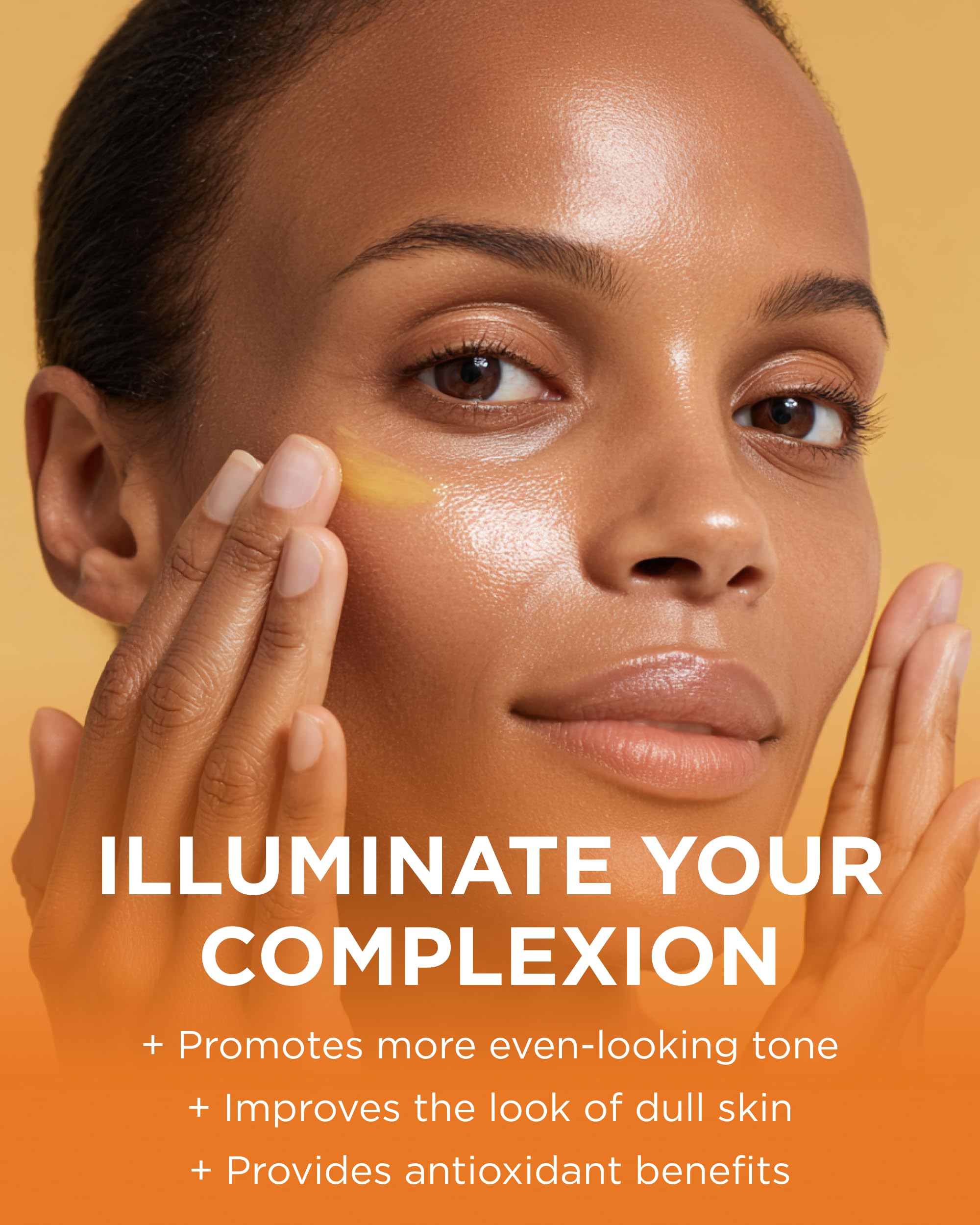 Andalou Naturals Enlighten Serum pump in use during daily routine.