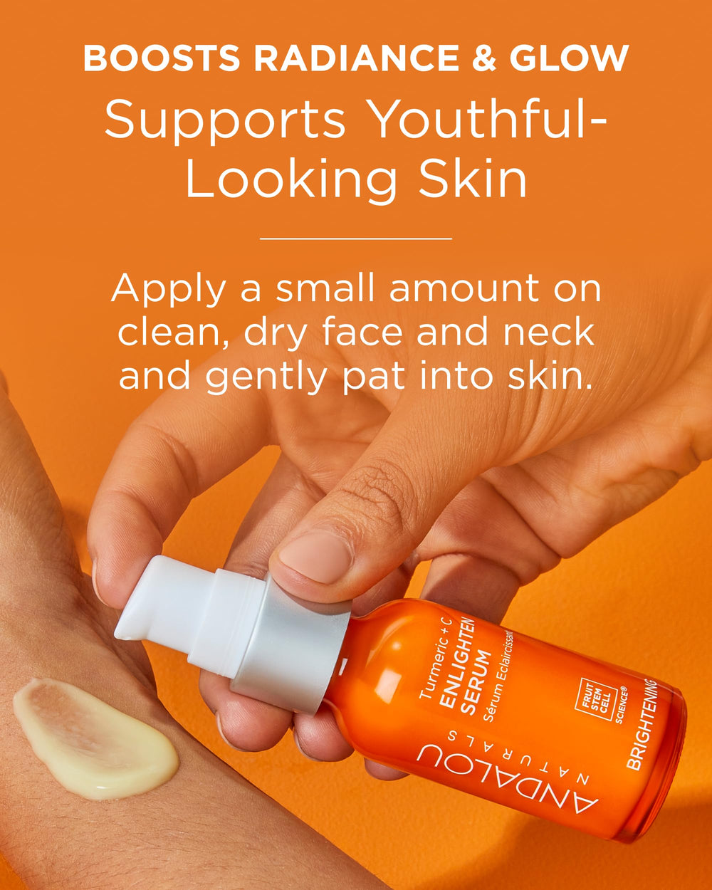 Andalou Naturals turmeric root close-up indicating natural brightening components.