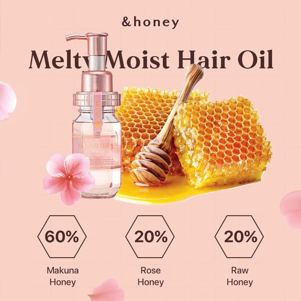 &honey Melty Moist set packaging photo showing complete system for hydration-minded curls.
