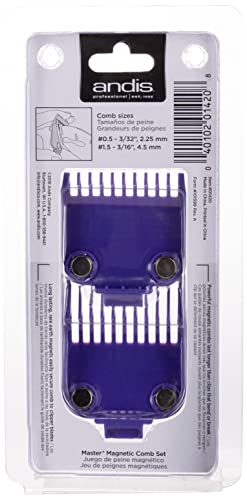 Andis 01420 purple-packaging visual accentuates stylish and reliable grooming accessory