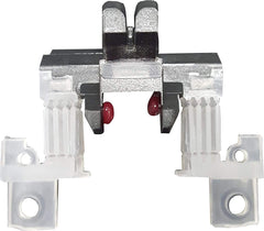 Andis blade drive assembly closeup demonstrates precise alignment for easy servicing.