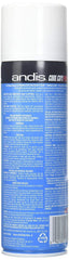 Andis DPD Cool Care Plus application on clipper blades demonstrates lubrication and rust protection.