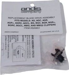 Andis Drive Assembly Lever Replacement Blade for Pet Clipper demonstrates easy maintenance for sharp grooming results