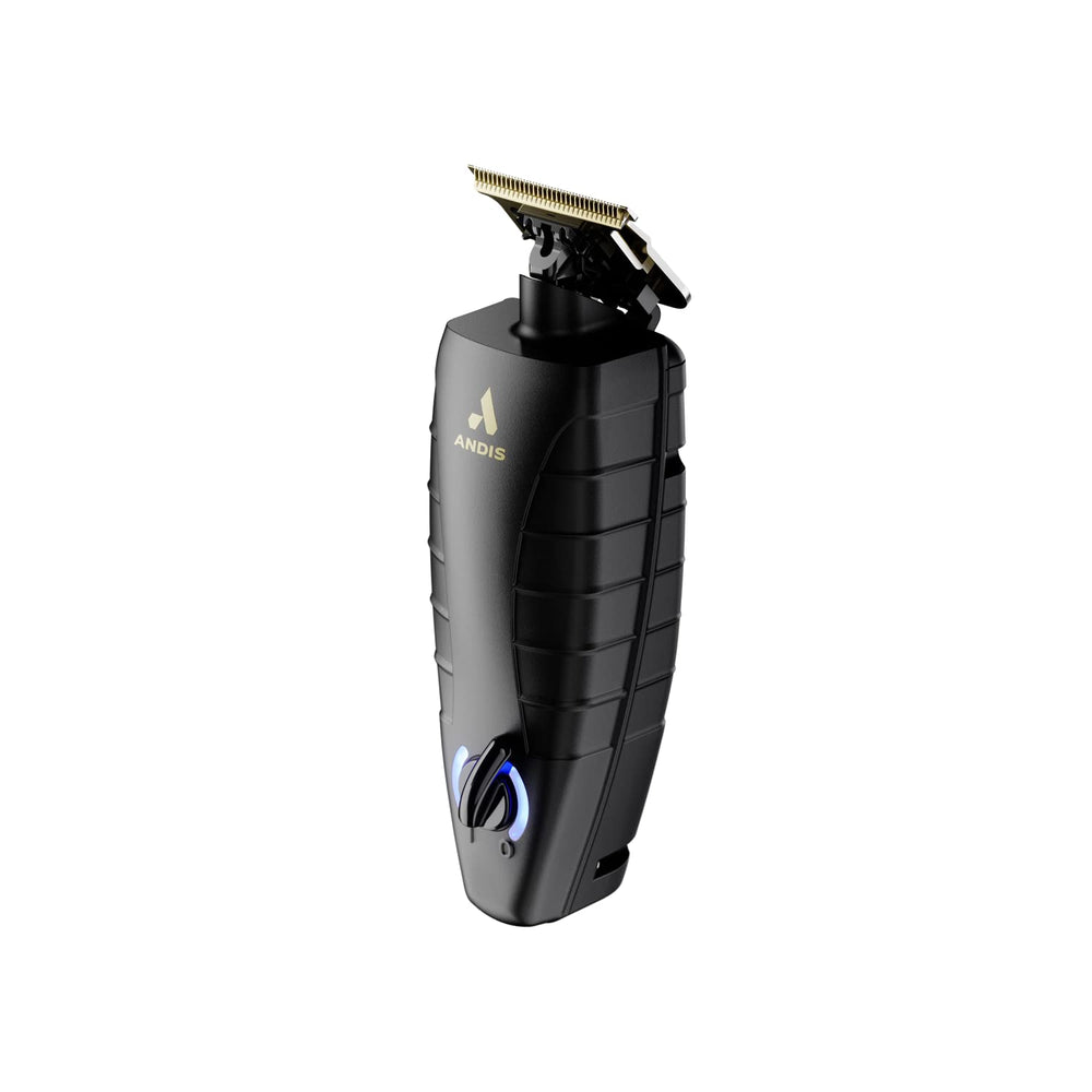 Andis GTX-EXO packaging highlights pro-grade performance and included stand.