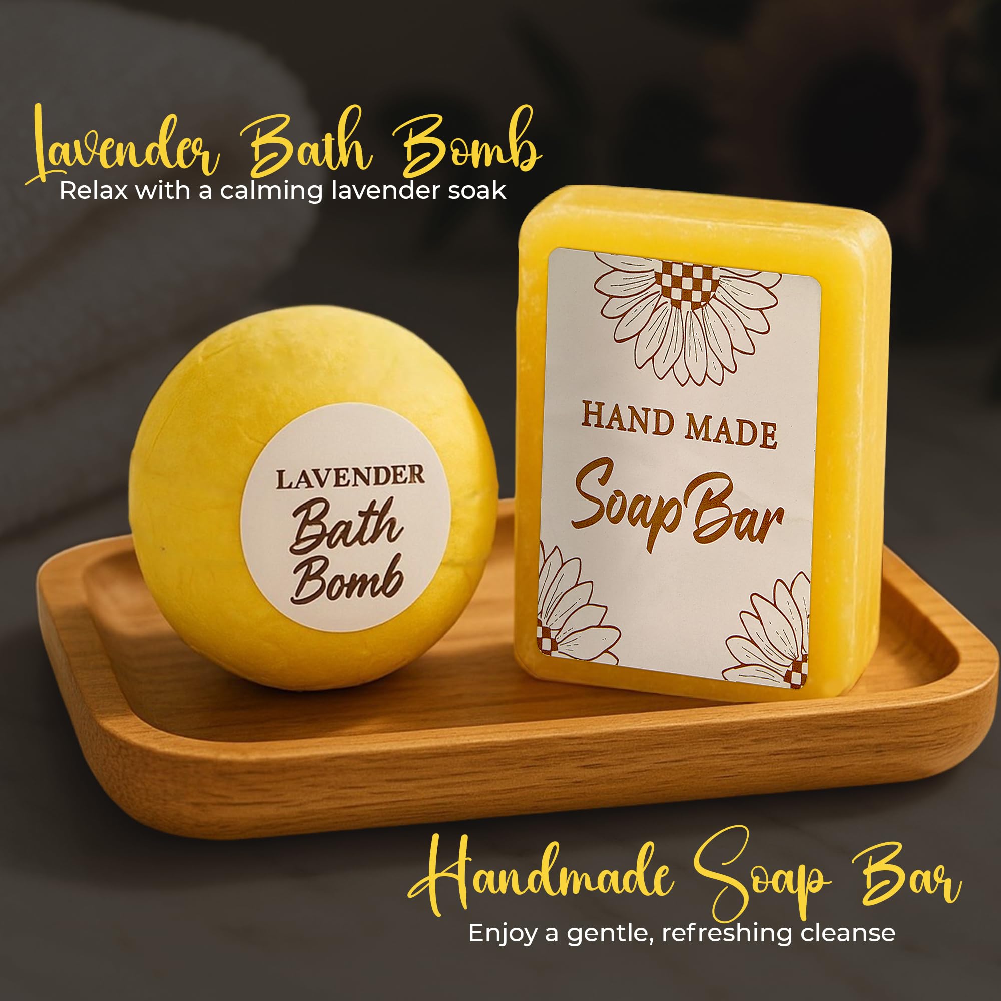 Andlane Sunflower Bath Bomb for at-home spa moments
