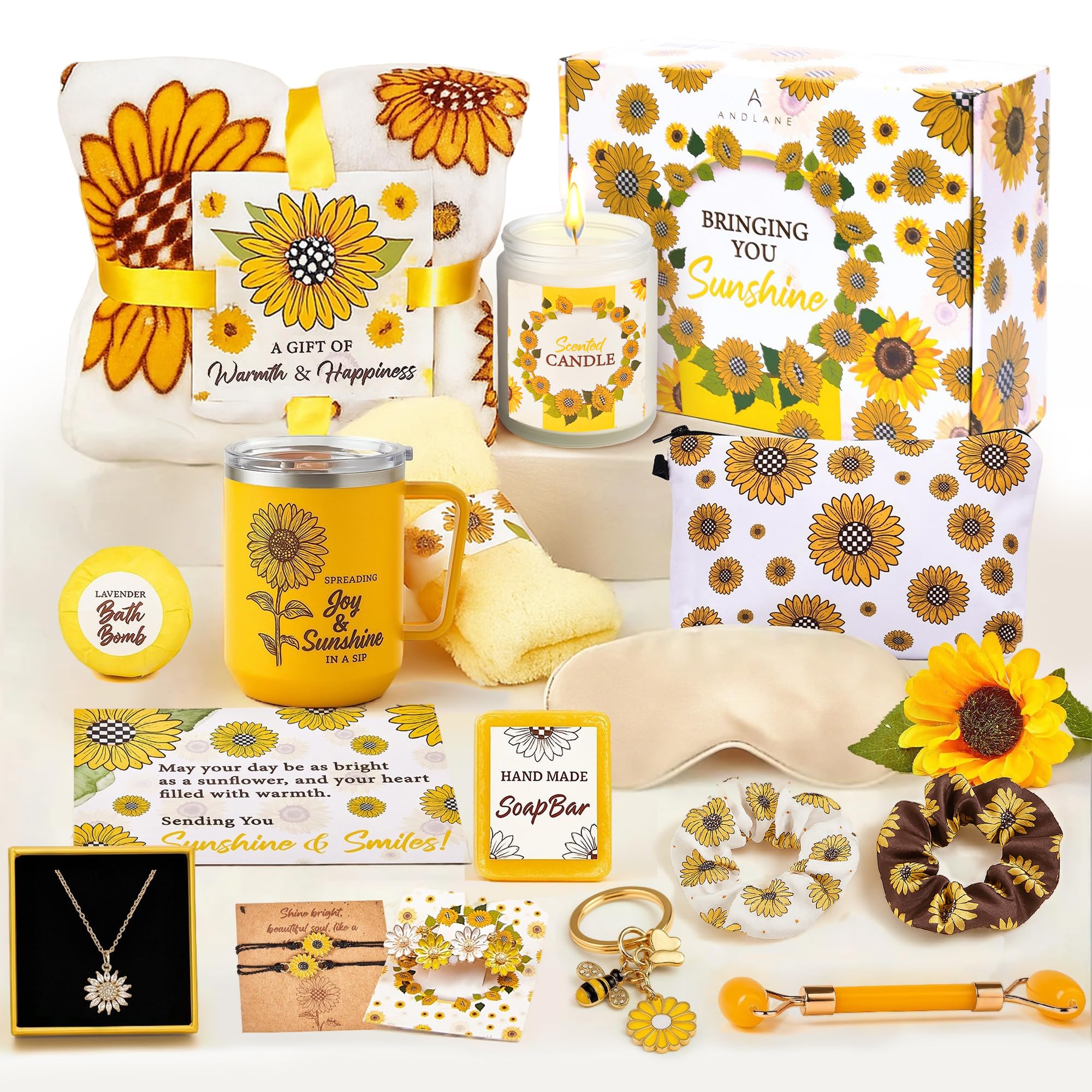 Andlane Sunflower Gift Box overview, ready-to-gift and perfect for birthdays