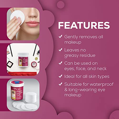 Andrea Eye Q's pad image demonstrates safe use with eyelash extensions and no greasy residue.