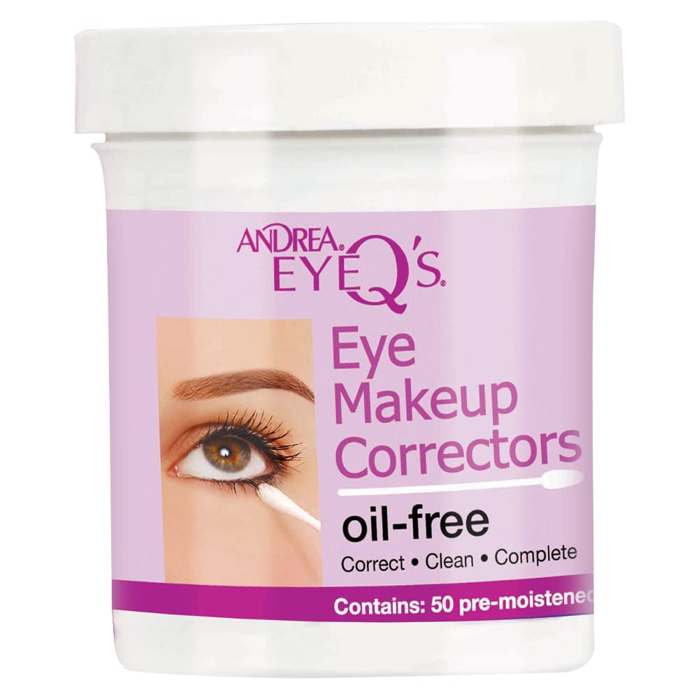 Andrea Eyeq oil-free makeup correctors swabs packaging for easy storage and use