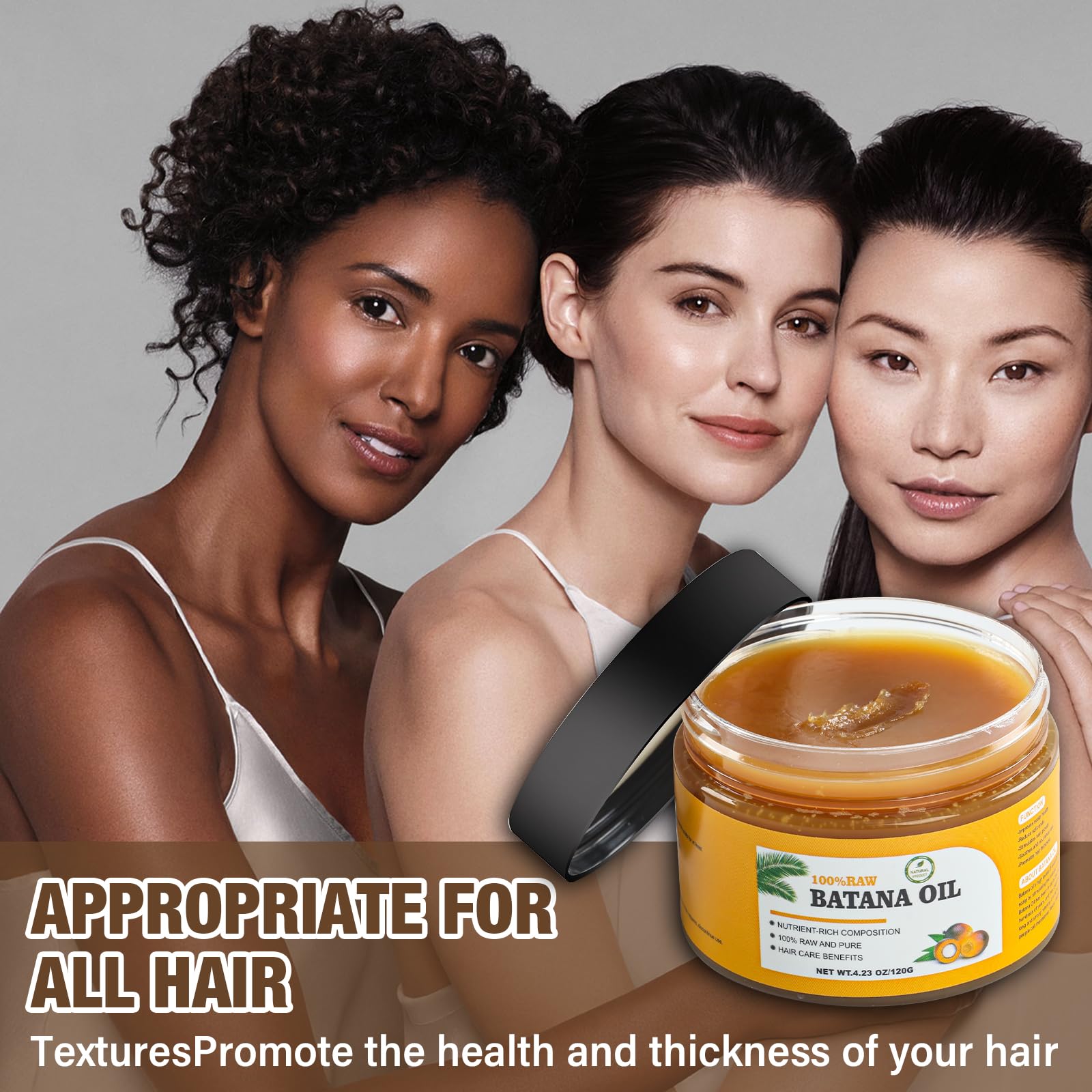 Scalp massage scene with Andreyt Raw Batana Oil illustrating a quick 2-5 minute treatment.