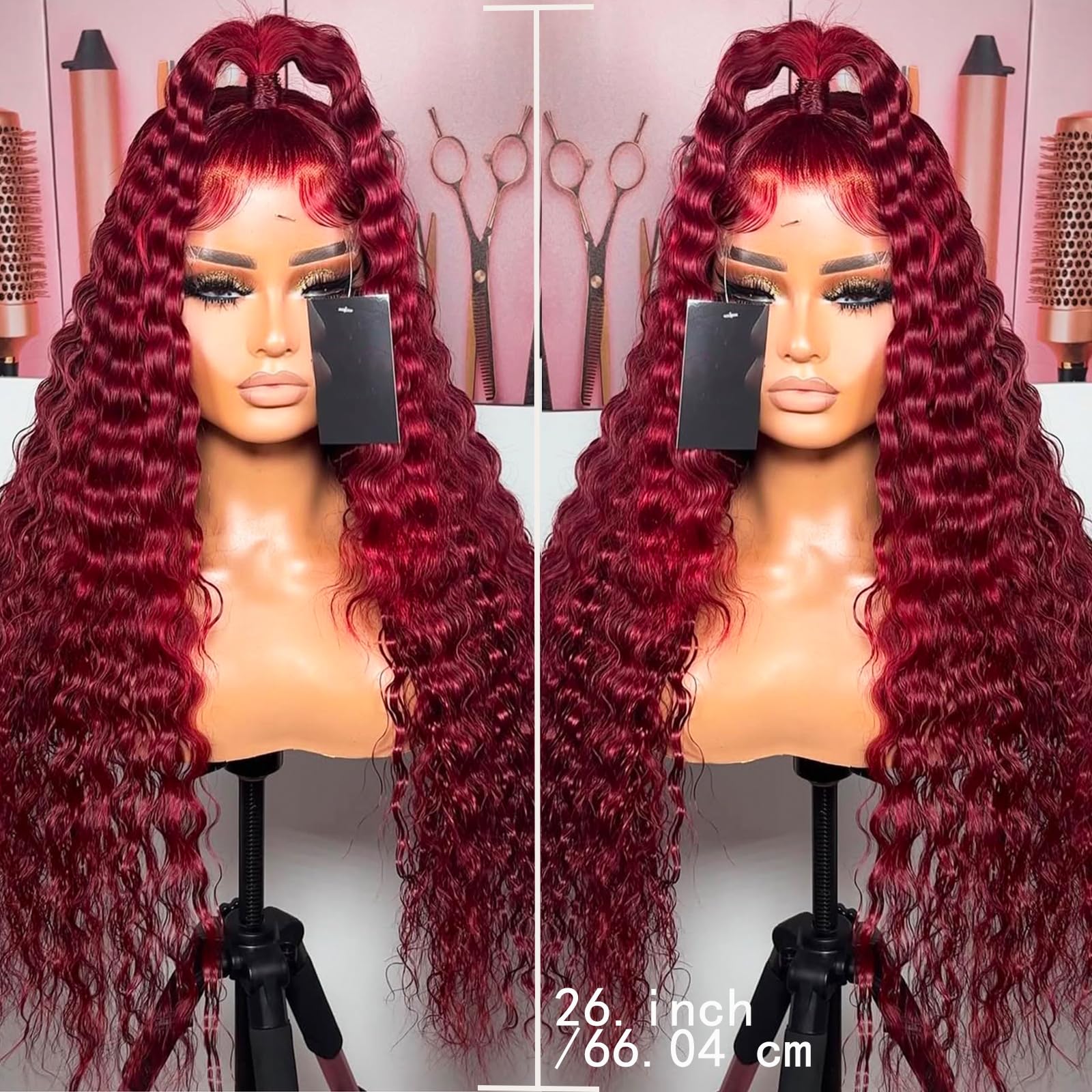 Andria glueless lace wig with adjustable straps and three combs for secure wear