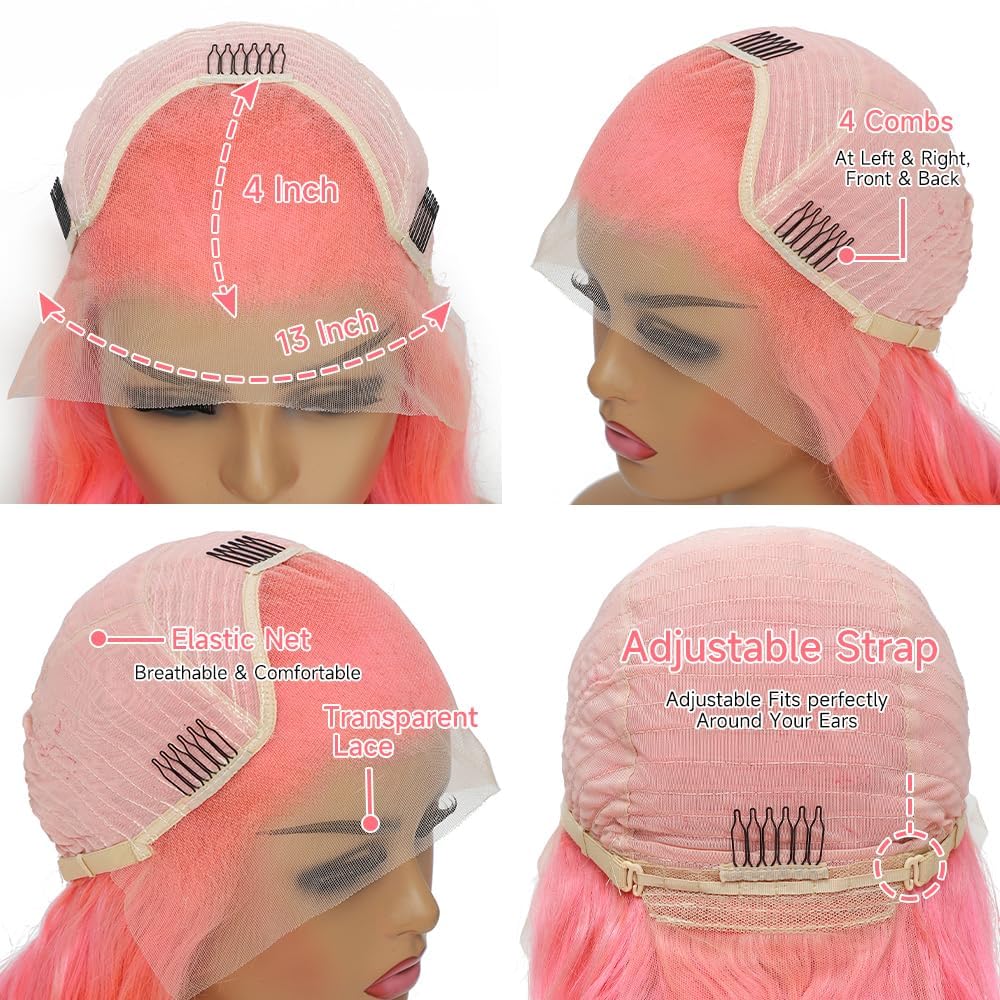 ANDRIA natural hairline with middle or side part enhances styling options