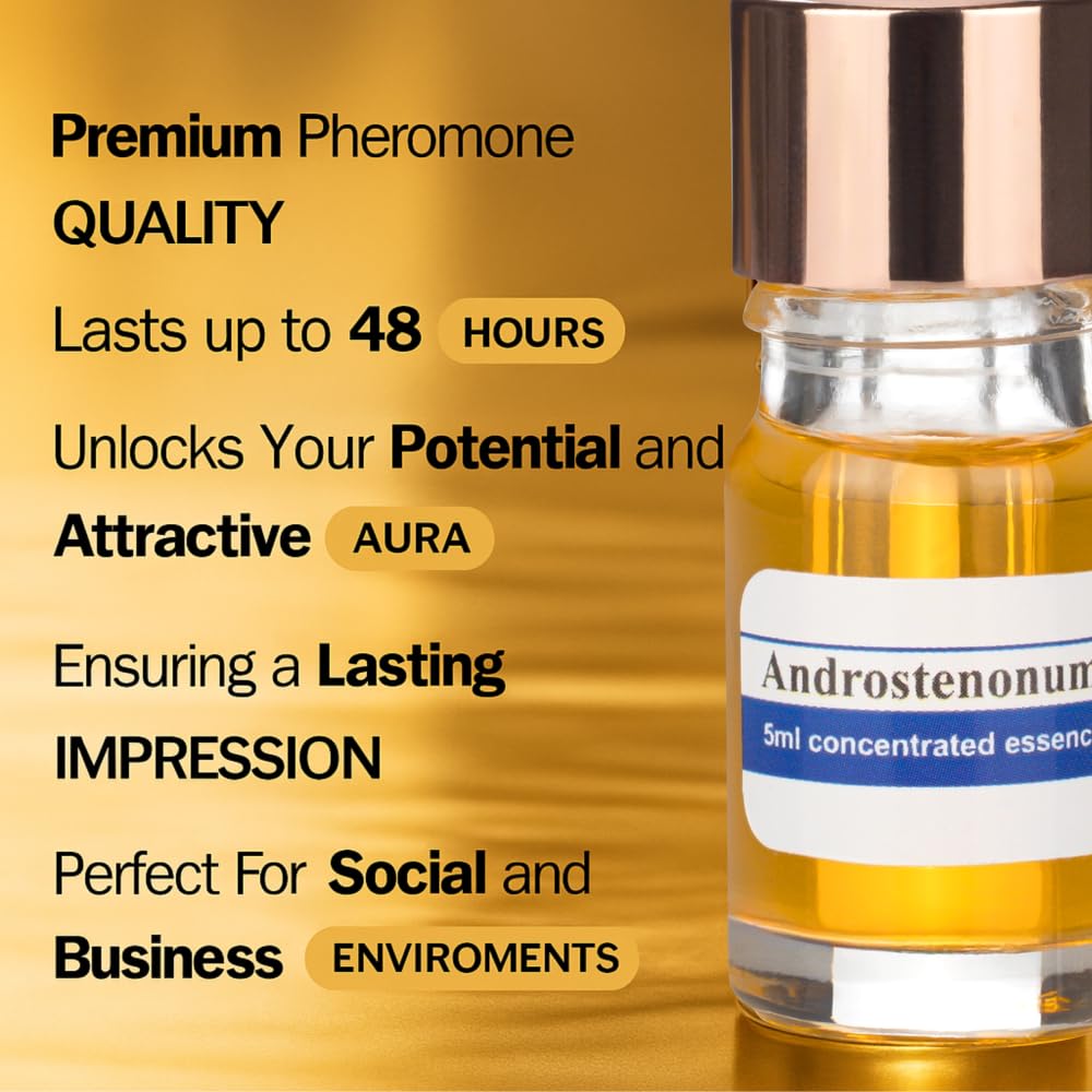 Androstenonum perfume oil applied on wrist for discreet scent bloom.