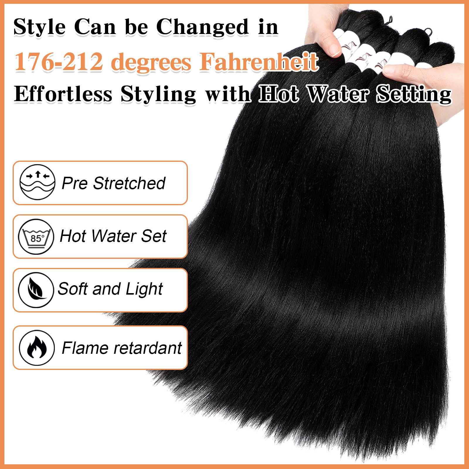 Anemoi braiding hair pre stretched 26inch crochet-braid demo on model demonstrates ease