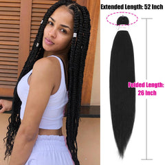 Anemoi braiding hair pre stretched 26inch extended 52inch length detail