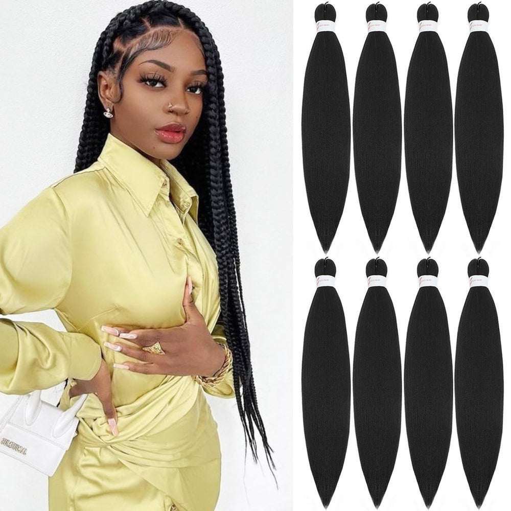 Anemoi braiding hair pre stretched 26inch night-care bonnet helps reduce frizz