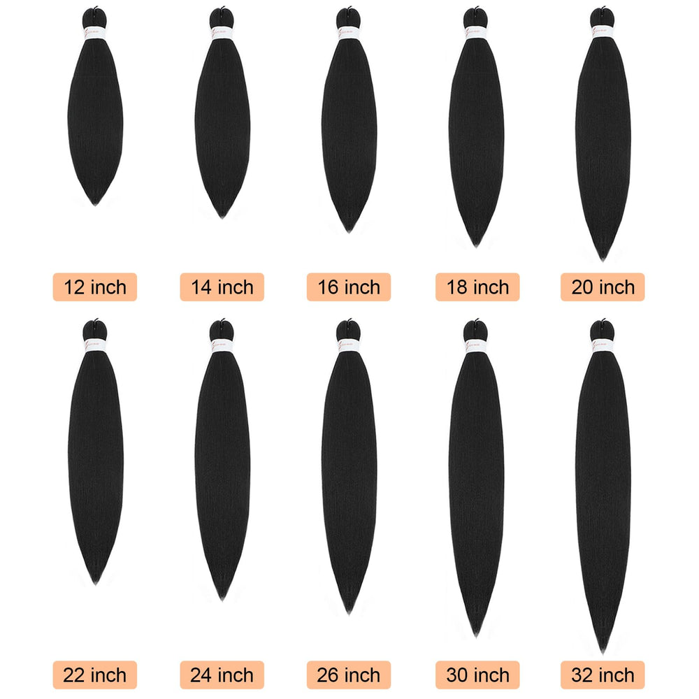 Anemoi braiding hair pre stretched 26inch packaging with rings highlights complete kit