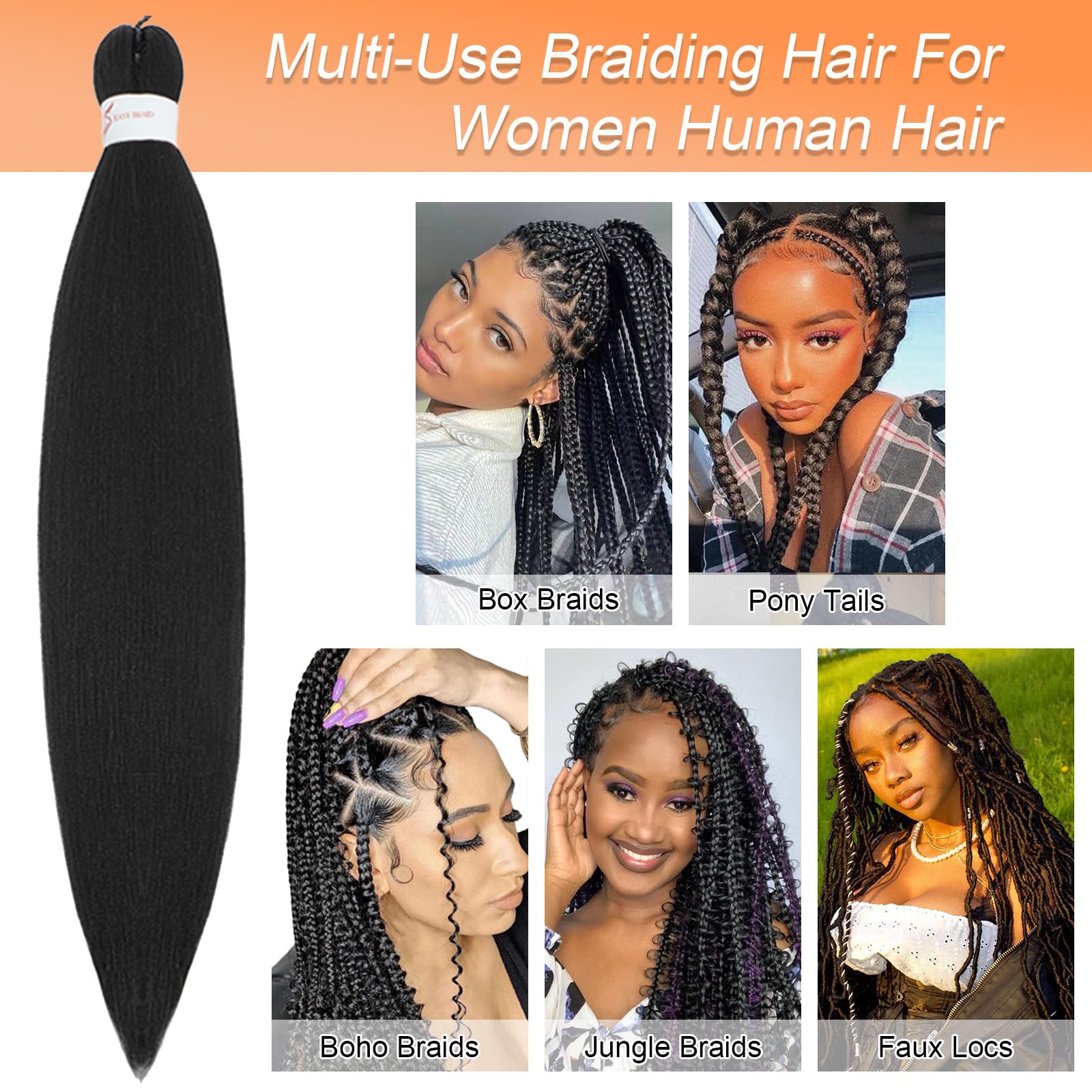 Anemoi braiding hair pre stretched 26inch washing care for scalp-friendly routine