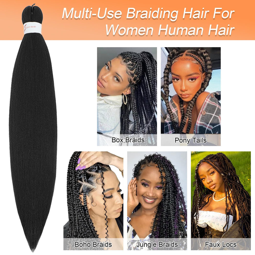 Anemoi braiding hair pre stretched 26inch washing care for scalp-friendly routine