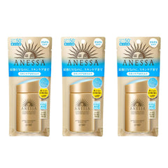 Close-up of ANESSA Perfect UV Sunscreen Milk A texture showing light milky finish.