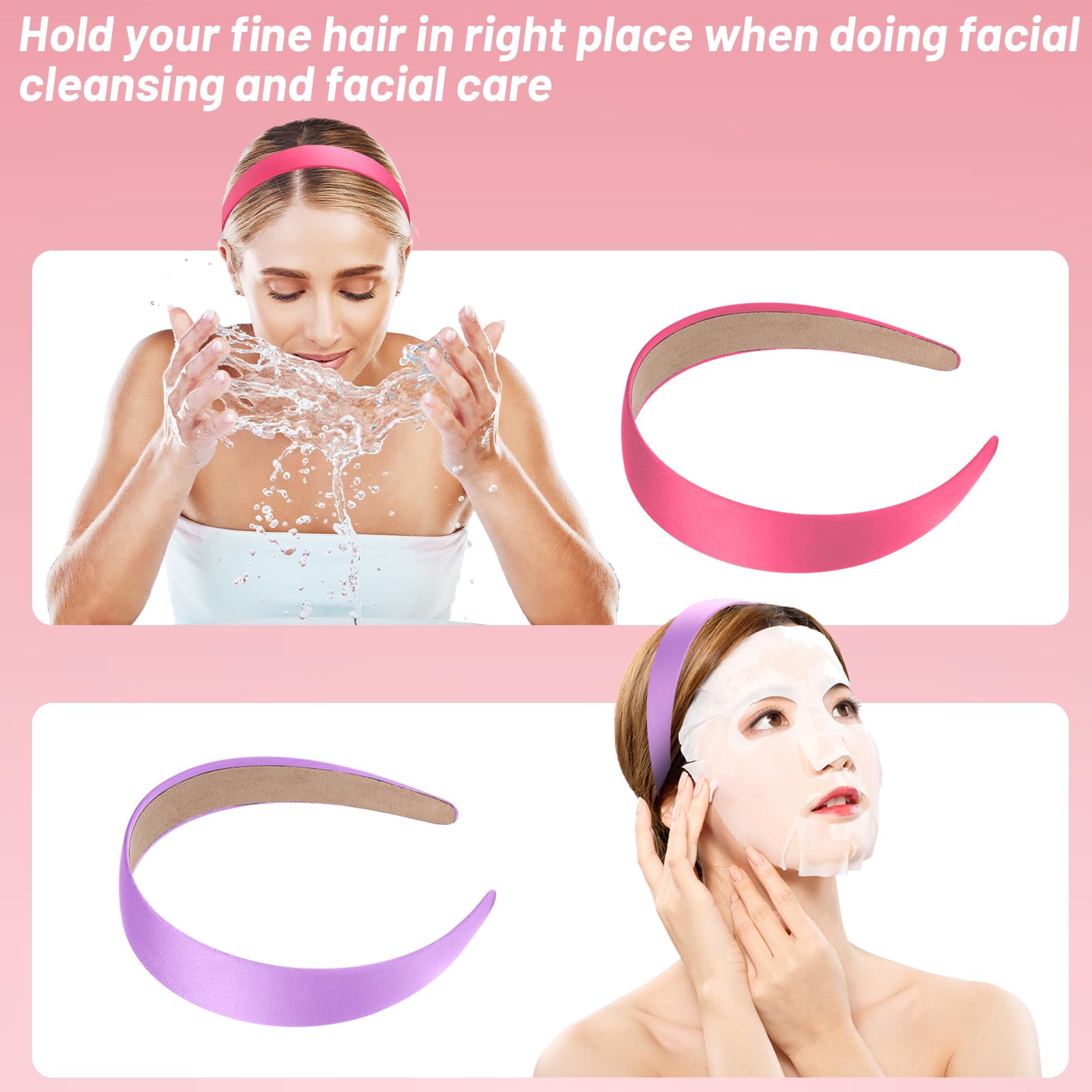 Anezus troll headband craft shown with satin wrap, cute accessory.