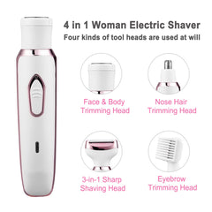 ANFOOS eyebrow shaver attachment enables precise brow shaping.