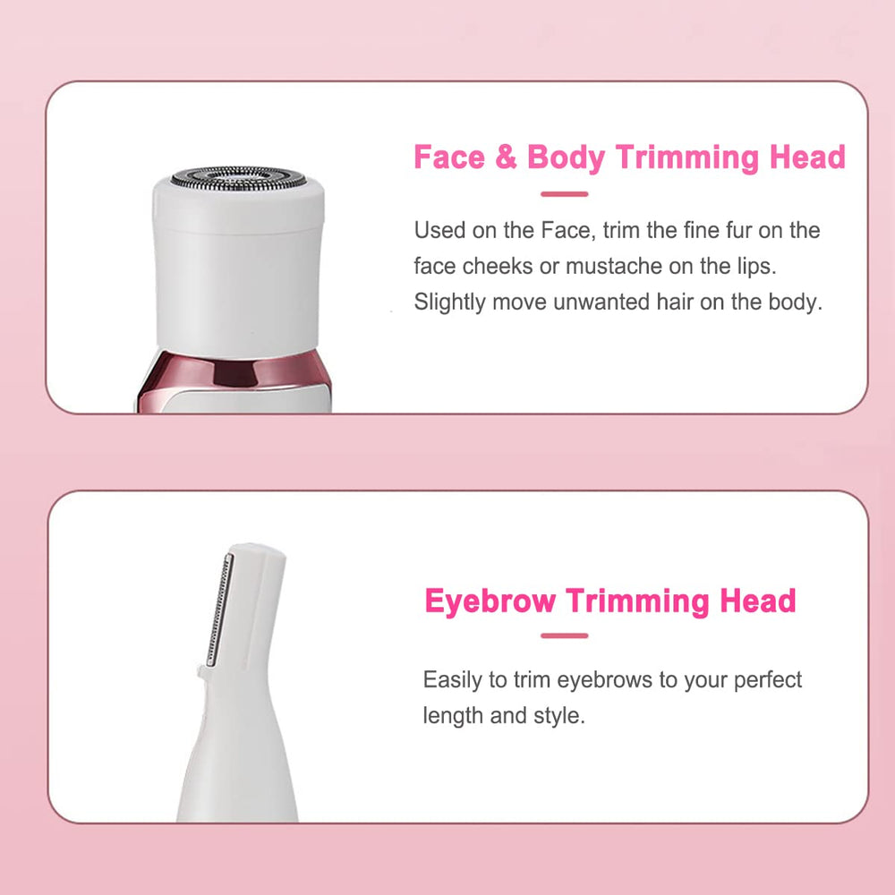 ANFOOS face shaving head delivers gentle facial hair removal.