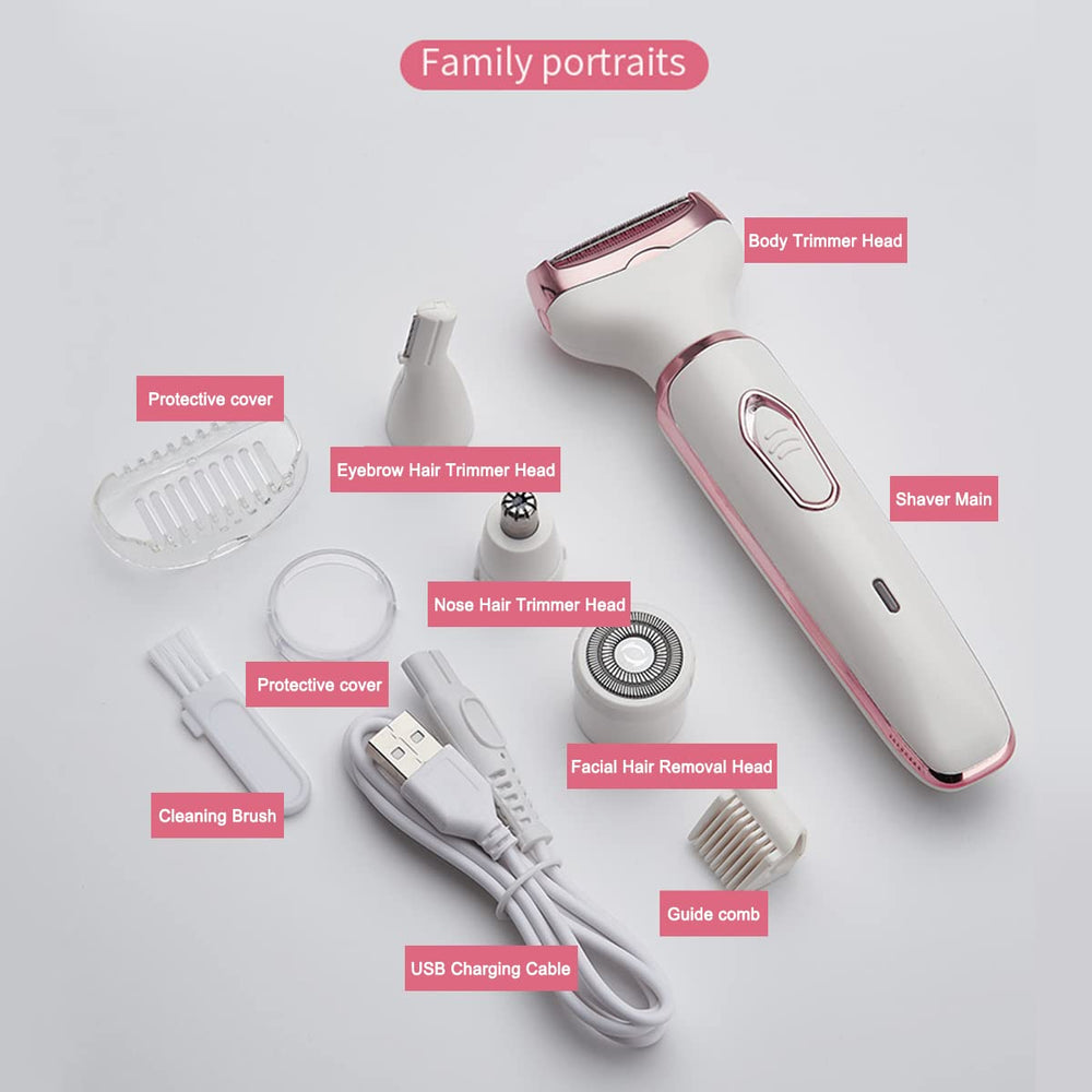 ANFOOS wet and dry use capability supports foam or dry shaving.