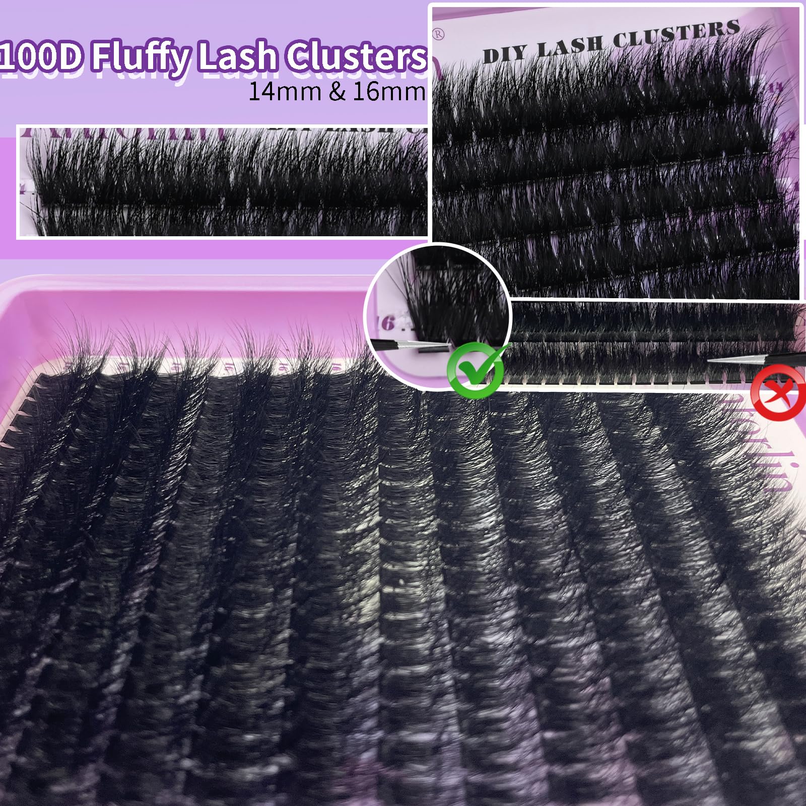 Anforlin lashes maintain shape all day for natural, effortless look.