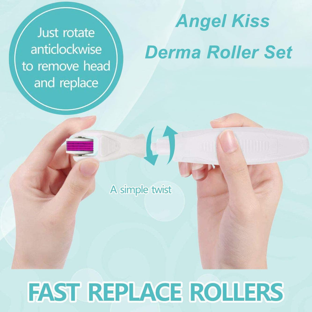 Angel Kiss beard-roller-use demonstrates versatile home care for men.