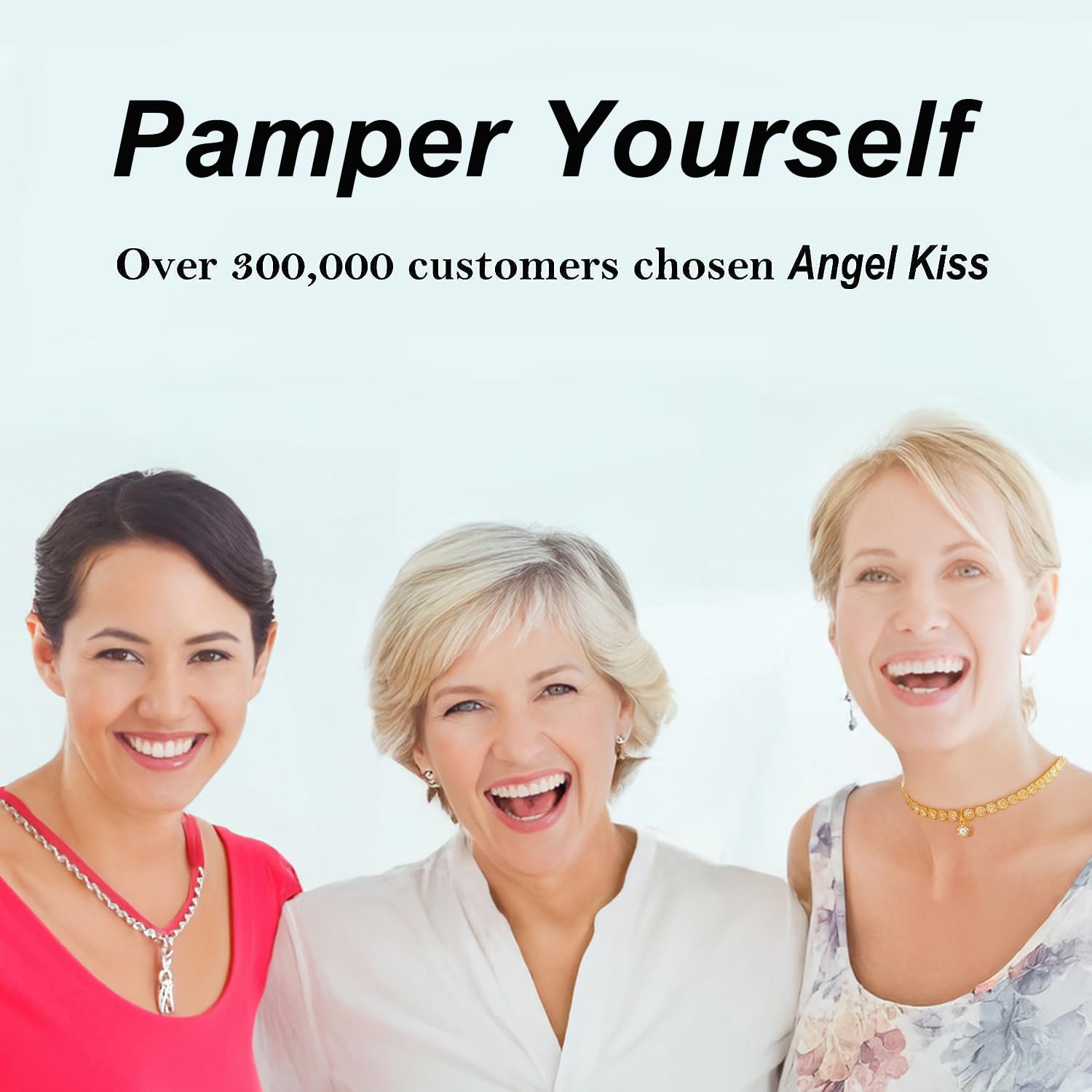 Angel Kiss makeup-ready skin after use suggests prepping for flawless makeup.