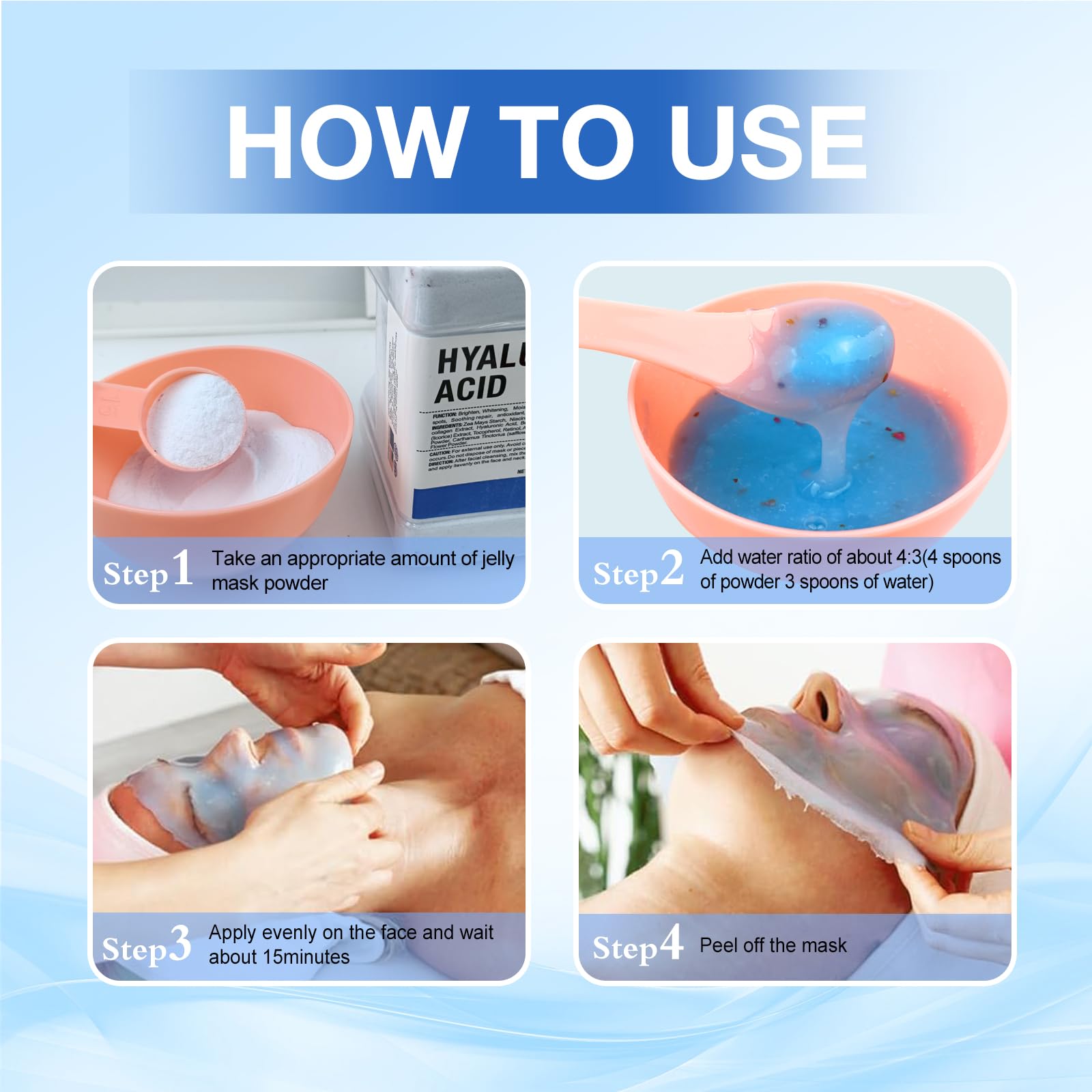 Angeland Jelly Mask nourishing skin with visible revitalization close-up.