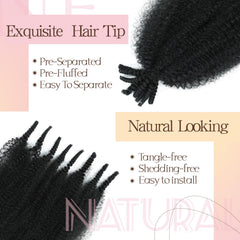 Angels Beauty Pre-separated Afro Twist Hair Easy Install for quick twists and styling.