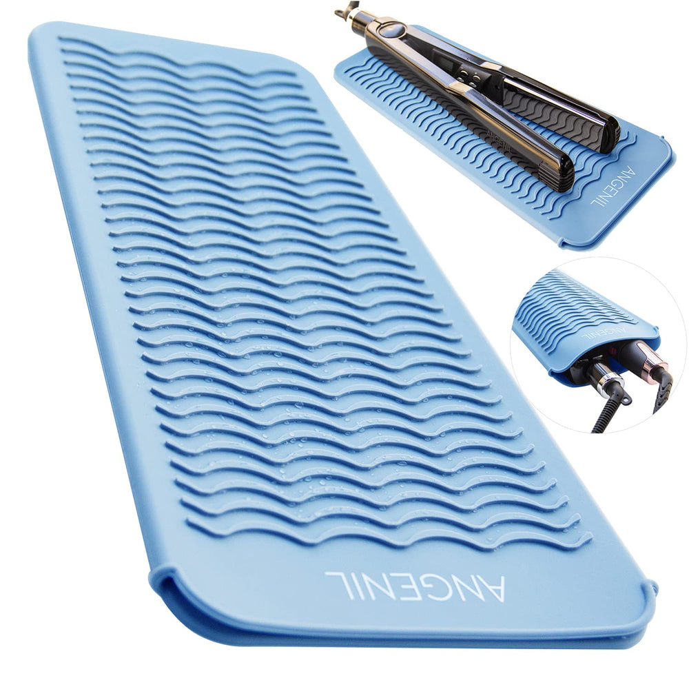 ANGENIL heat-resistant silicone mat cover keeps hot tools safely on surface.