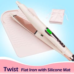 Angenil Pro Twist Flat Iron 360-degree rotating cord prevents tangling