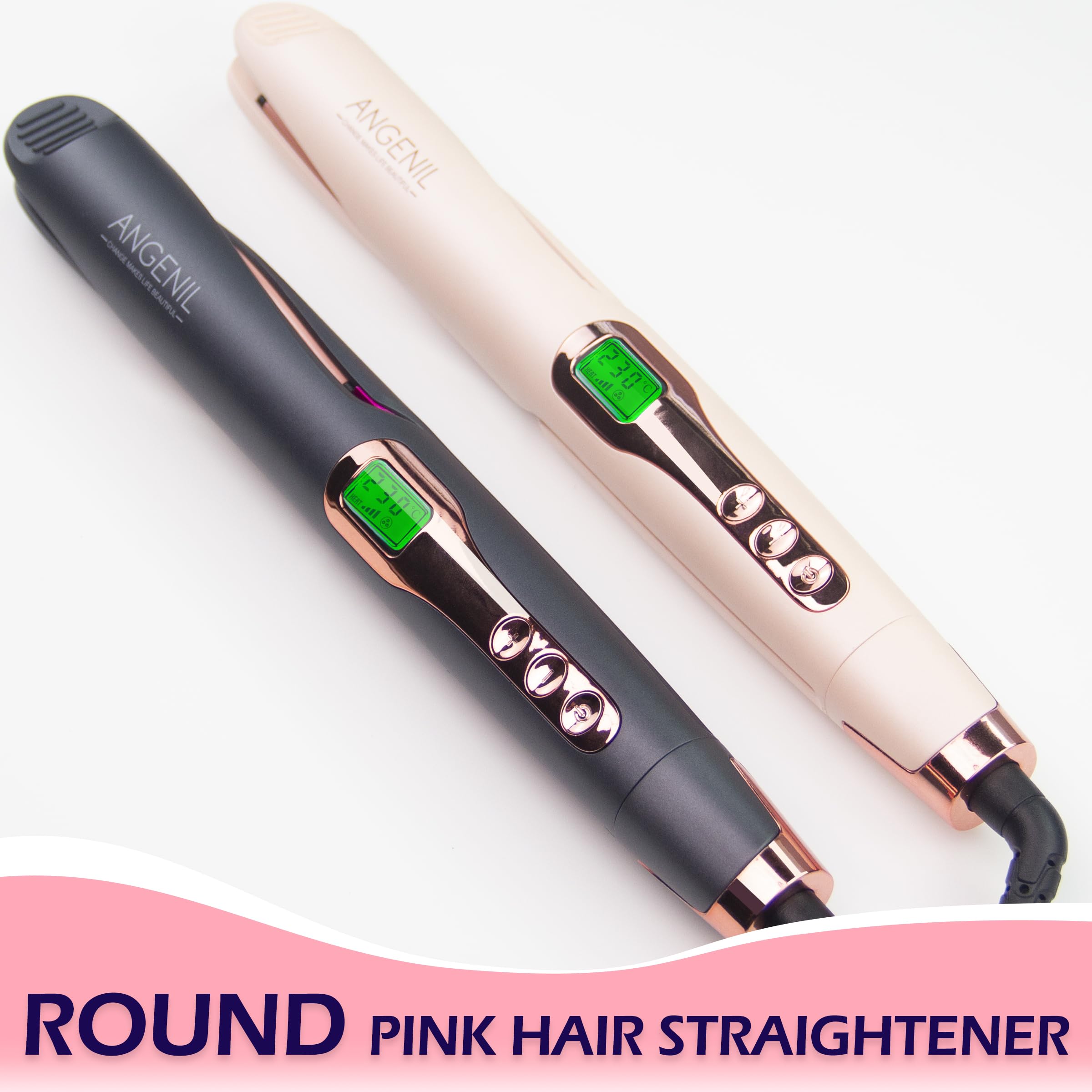 Angenil Pro Twist Flat Iron travel-friendly design for on-the-go styling