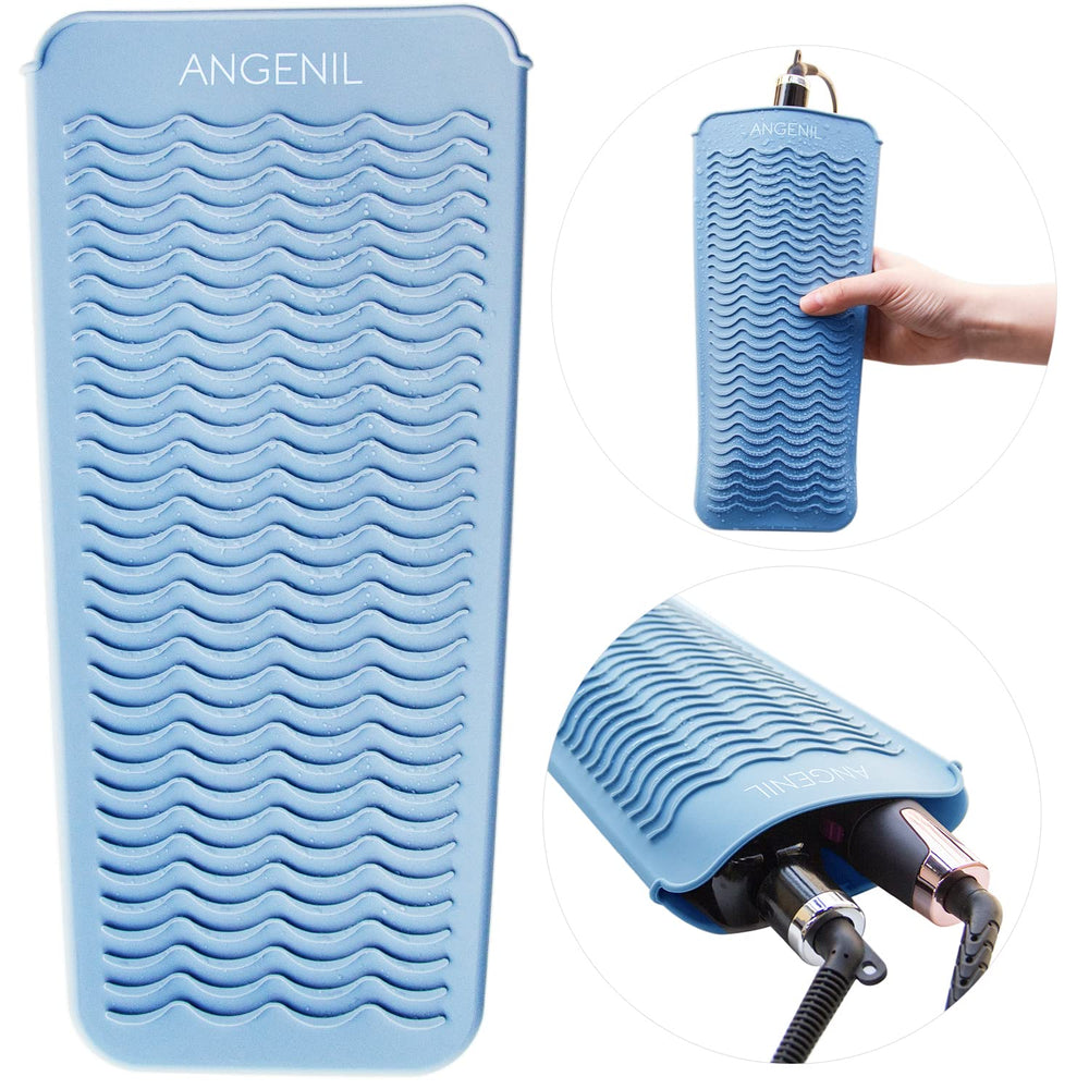 ANGENIL easy-to-clean silicone mat wipes down after styling sessions.