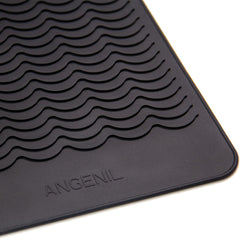 ANGENIL silicone mat non-slip surface keeps styling tools steady during use.