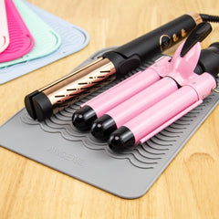 ANGENIL silicone mat rolled for storage saves counter space.