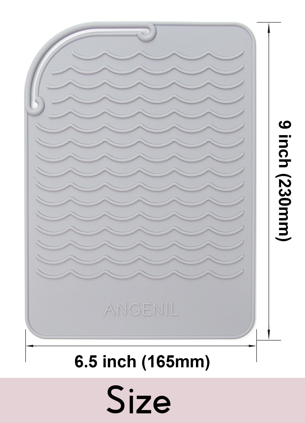 ANGENIL travel-friendly silicone mat for on-the-go styling and organization