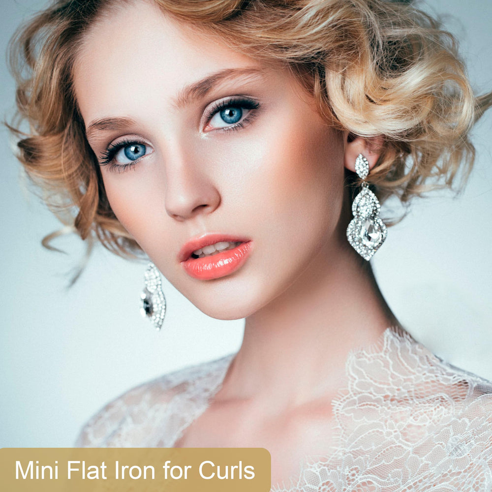 Angenil ultra mini flat iron-anti-scald silicone-handle enhances safety during styling.